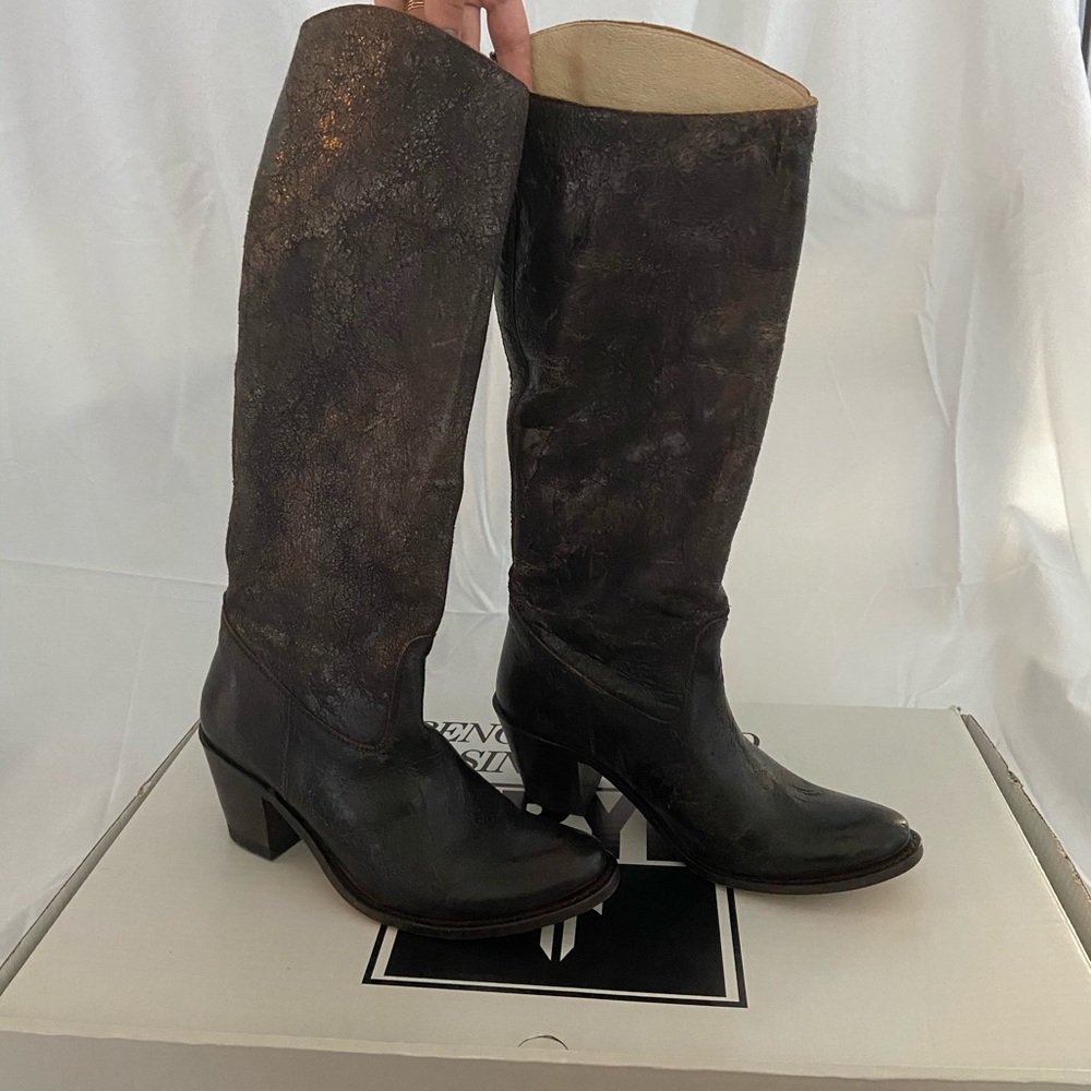 Distressed Frye Boots